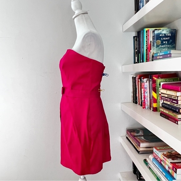 Cache fushia pink strapless dress size M/L - Picture 5 of 15